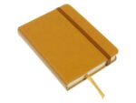 Kangaro KTC Schetsboek Kangaro A6 okergeel PU hardcover 80 blad 140     grams roomwit papier met elastiek en lint