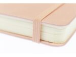 Kangaro KTC Schetsboek Kangaro A6 oud roze PU hardcover 80 blad 140     grams roomwit papier met elastiek en lint