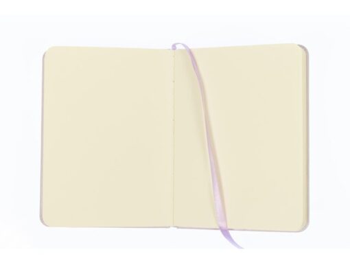 Kangaro KTC Schetsboek Kangaro A6 violet PU hardcover 80 blad 140 grams roomwit papier met elastiek en lint
