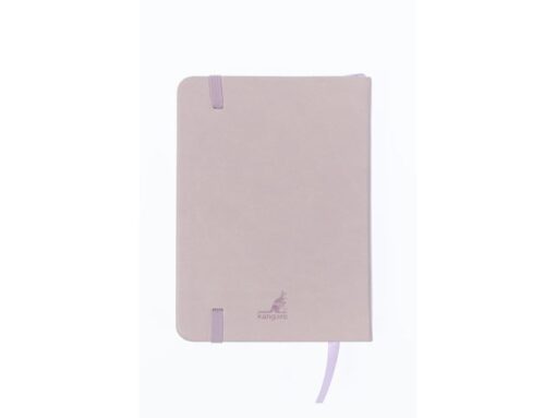 Kangaro KTC Schetsboek Kangaro A6 violet PU hardcover 80 blad 140 grams roomwit papier met elastiek en lint