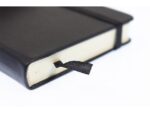 Kangaro KTC Schetsboek Kangaro A6 zwart PU hardcover 80 blad 140 grams  roomwit papier met elastiek en lint