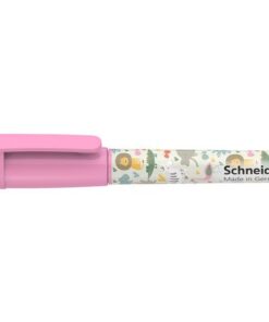 koningsblauw en oplosbaar. De vulpen is voor beginners zonder iridium punt. Geschikt voor rechts- als linkshandigen. Penpunt: M. Kleur: roze/wild safari