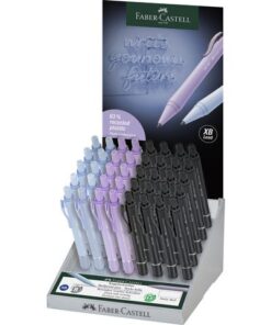 Balpen Faber-Castell Daily XB display 40 stuks (sweet       lilac, sky blue, black)