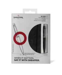 Balpen Giftset SHEAFFER VFM 9405 black chrome met A5        notebook