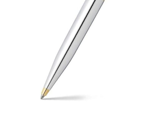 Balpen Giftset SHEAFFER VFM G9422 polished chrome gold      plated met A6 notebook