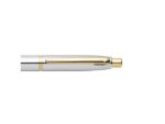 Balpen Giftset SHEAFFER VFM G9422 polished chrome gold      plated met A6 notebook