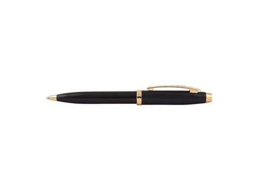 Balpen Giftset Sheaffer 100 G9322 Glossy black gold tone    met gold plated tafelklok