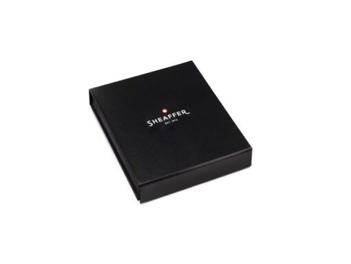 Balpen Giftset Sheaffer 100 G9322 Glossy black gold tone    met gold plated tafelklok