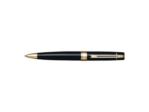 Balpen Giftset Sheaffer 300 Balpen Giftset SHEAFFER 300     G9325 Bright chrome gold tone met lederen penetui