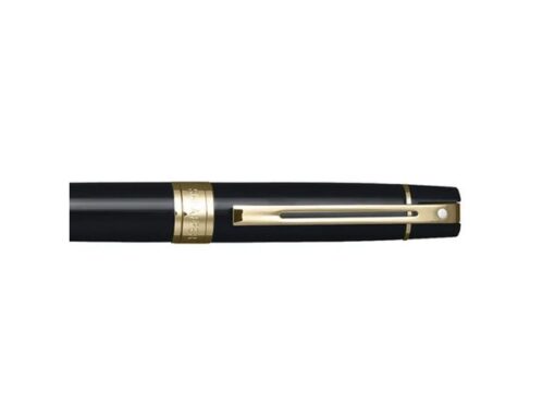 Balpen Giftset Sheaffer 300 Balpen Giftset SHEAFFER 300     G9325 Bright chrome gold tone met lederen penetui