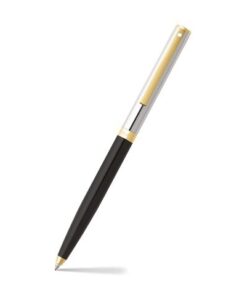 Balpen SHEAFFER Sagaris E9475 Glossy black chrome cap gold  trims