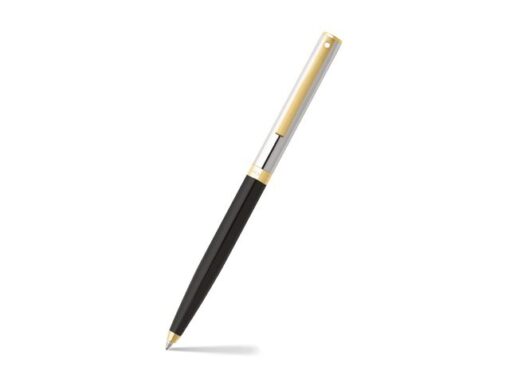 Balpen SHEAFFER Sagaris E9475 Glossy black chrome cap gold  trims