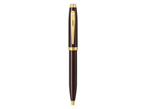 Balpen Sheaffer 100 E9370 Coffee brown PVD gold