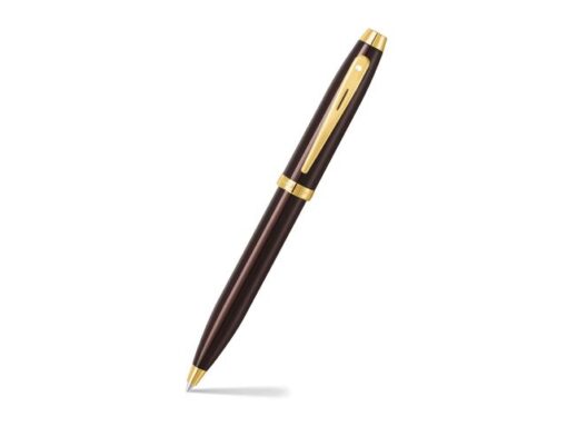 Balpen Sheaffer 100 E9370 Coffee brown PVD gold