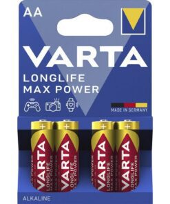 Batterij Varta Longlife Max Power AA blister a 4 stuks