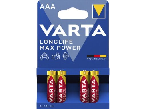 Batterij Varta Longlife Max Power AAA blister a 4 stuks