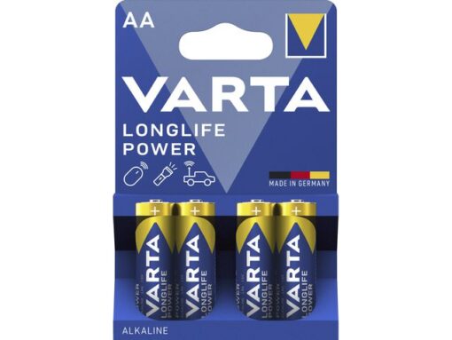 Batterij Varta Longlife Power AA blister a 4 stuks