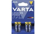 Batterij Varta Longlife Power AAA blister a 4 stuks