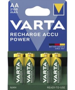 Batterij oplaadbaar Varta AA 2100mAh blister a 4 stuks