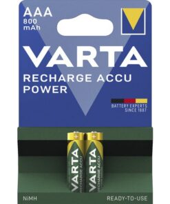 Batterij oplaadbaar Varta AAA 800mAh blister a 2 stuks