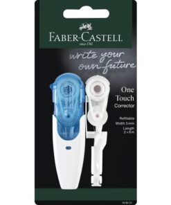 Correctieroller Faber-Castell One Touch met 1 vulling blauw