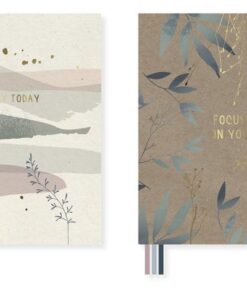 Dummyboek Soft Scenes HC A5 blanco krimp a 2stuks assorti   met 3 leeslinten 80 grams FSC 192 pagina's