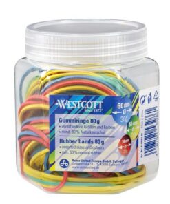 van tenminste 60% natuurrubber verpakt in een handige pot met een inhoud van 80 gram. Inhoud diverse formaten (40