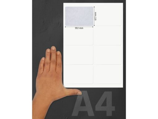 Kangaro KTC Etiket Kangaro ILK 99,1x67,7mm doos à 100 vel 8 etiketten   per A4 vel