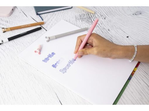Gelpen Eberhard Faber Animal Erase-It  Big schrijfkleur:    blauw  Tekst: Good Luck