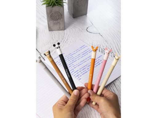 Gelpen Eberhard Faber Animal Erase-It  Lama schrijfkleur:   blauw Tekst: No Drama Lama