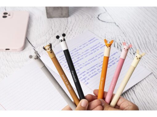 Gelpen Eberhard Faber Animal Erase-It  Vos schrijfkleur:    blauw  Tekst: Be Smart