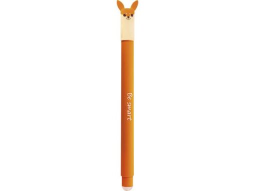 Gelpen Eberhard Faber Animal Erase-It  Vos schrijfkleur:    blauw  Tekst: Be Smart