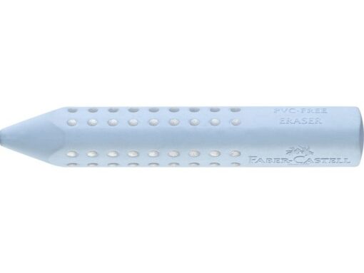 Gum Grip 2001 van hoge kwaliteit en PVC- en latex vrij. Geeft geen veegvlekken. In ergonomische driehoeksvorm. Kleur sky blue.