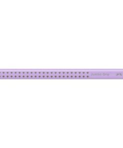 Jumbo Grip kleurpotlood in trendy pastelkleuren. De Jumbo Grip kleurpotloden hebben een gepatenteerde gripzone voor een stevige en slipvaste grip en een ergonomische driehoekige vorm. Door speciale verlijming van de stift hebben de potloden de hoogste breukvastheid. Ze zijn met water vermengbaar en uitwasbaar uit de meeste textielsoorten. Het potlood is voorzien van een naamveld.  Het hout komt uit beheerde bossen en de milieuvriendelijke lak is op waterbasis. Verkrijgbaar in verschillende pastelkleuren. Kleur: Pastellila.