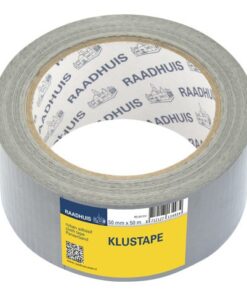 Klustape Raadhuis 50mm x 50m zilver