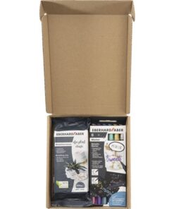 Kreatieve set Eberhard Faber Plast met 1x Eberhard Faber    plast klei wit 500gr.en 6 metallic markers