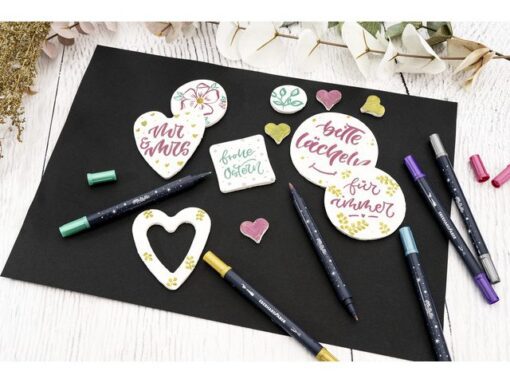Kreatieve set Eberhard Faber Plast met 1x Eberhard Faber    plast klei wit 500gr.en 6 metallic markers