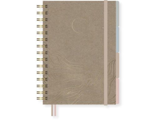 Notitieboek Soft Scenes 4in1 HC A5 spiraal krimp a 2 stuks  assorti. 80 grams FSC 200 pagina's