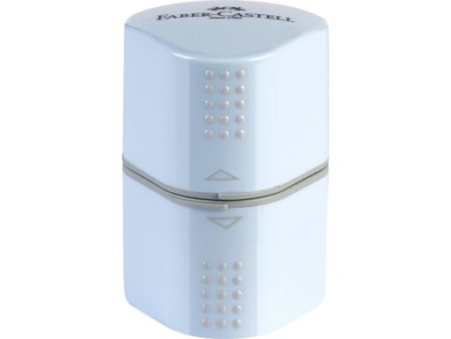Puntenslijper Faber-Castell grip trio sky blue