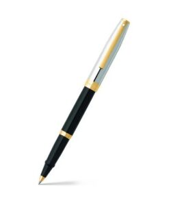 Rollerball SHEAFFER Sagaris Glossy black chrome cap gold    trims