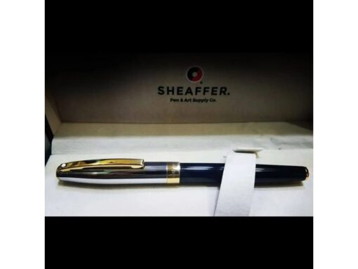 Rollerball SHEAFFER Sagaris Glossy black chrome cap gold    trims