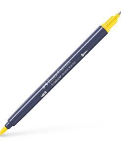 Sketchmarker op alcoholbasis. Marker is voorzien van twee punten: een zachte, flexibele penseelpunt voor grote vlakken en variabele lijndiktes en een finelinerpunt met metalen behuizing (0,6mm) voor contouren en details. Inkt is veegvast, waterbestendig en droogt snel. Hoge dekking door herhaaldelijk aanbrengen van de kleuren en streeploos te blenden. De doppen en de houder zijn gemaakt van 100% gerecycled materiaal en kunnen kleurvariaties vertonen door de productie. Kleur 107 cadmium yellow.