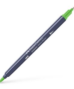 Sketchmarker op alcoholbasis. Marker is voorzien van twee punten: een zachte, flexibele penseelpunt voor grote vlakken en variabele lijndiktes en een finelinerpunt met metalen behuizing (0,6mm) voor contouren en details. Inkt is veegvast, waterbestendig en droogt snel. Hoge dekking door herhaaldelijk aanbrengen van de kleuren en streeploos te blenden. De doppen en de houder zijn gemaakt van 100% gerecycled materiaal en kunnen kleurvariaties vertonen door de productie. Kleur 112 leaf green.