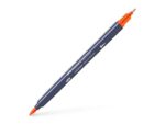 Sketchmarker op alcoholbasis. Marker is voorzien van twee punten: een zachte, flexibele penseelpunt voor grote vlakken en variabele lijndiktes en een finelinerpunt met metalen behuizing (0,6mm) voor contouren en details. Inkt is veegvast, waterbestendig en droogt snel. Hoge dekking door herhaaldelijk aanbrengen van de kleuren en streeploos te blenden. De doppen en de houder zijn gemaakt van 100% gerecycled materiaal en kunnen kleurvariaties vertonen door de productie. Kleur 115 dark cadmium orange.