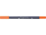 Sketchmarker op alcoholbasis. Marker is voorzien van twee punten: een zachte, flexibele penseelpunt voor grote vlakken en variabele lijndiktes en een finelinerpunt met metalen behuizing (0,6mm) voor contouren en details. Inkt is veegvast, waterbestendig en droogt snel. Hoge dekking door herhaaldelijk aanbrengen van de kleuren en streeploos te blenden. De doppen en de houder zijn gemaakt van 100% gerecycled materiaal en kunnen kleurvariaties vertonen door de productie. Kleur 115 dark cadmium orange.