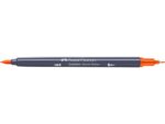 Sketchmarker op alcoholbasis. Marker is voorzien van twee punten: een zachte, flexibele penseelpunt voor grote vlakken en variabele lijndiktes en een finelinerpunt met metalen behuizing (0,6mm) voor contouren en details. Inkt is veegvast, waterbestendig en droogt snel. Hoge dekking door herhaaldelijk aanbrengen van de kleuren en streeploos te blenden. De doppen en de houder zijn gemaakt van 100% gerecycled materiaal en kunnen kleurvariaties vertonen door de productie. Kleur 115 dark cadmium orange.