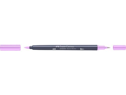 Sketchmarker op alcoholbasis. Marker is voorzien van twee punten: een zachte, flexibele penseelpunt voor grote vlakken en variabele lijndiktes en een finelinerpunt met metalen behuizing (0,6mm) voor contouren en details. Inkt is veegvast, waterbestendig en droogt snel. Hoge dekking door herhaaldelijk aanbrengen van de kleuren en streeploos te blenden. De doppen en de houder zijn gemaakt van 100% gerecycled materiaal en kunnen kleurvariaties vertonen door de productie. Kleur 119 light magenta.