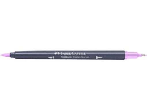Sketchmarker op alcoholbasis. Marker is voorzien van twee punten: een zachte, flexibele penseelpunt voor grote vlakken en variabele lijndiktes en een finelinerpunt met metalen behuizing (0,6mm) voor contouren en details. Inkt is veegvast, waterbestendig en droogt snel. Hoge dekking door herhaaldelijk aanbrengen van de kleuren en streeploos te blenden. De doppen en de houder zijn gemaakt van 100% gerecycled materiaal en kunnen kleurvariaties vertonen door de productie. Kleur 119 light magenta.