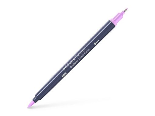 Sketchmarker op alcoholbasis. Marker is voorzien van twee punten: een zachte, flexibele penseelpunt voor grote vlakken en variabele lijndiktes en een finelinerpunt met metalen behuizing (0,6mm) voor contouren en details. Inkt is veegvast, waterbestendig en droogt snel. Hoge dekking door herhaaldelijk aanbrengen van de kleuren en streeploos te blenden. De doppen en de houder zijn gemaakt van 100% gerecycled materiaal en kunnen kleurvariaties vertonen door de productie. Kleur 119 light magenta.