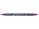 Sketchmarker op alcoholbasis. Marker is voorzien van twee punten: een zachte, flexibele penseelpunt voor grote vlakken en variabele lijndiktes en een finelinerpunt met metalen behuizing (0,6mm) voor contouren en details. Inkt is veegvast, waterbestendig en droogt snel. Hoge dekking door herhaaldelijk aanbrengen van de kleuren en streeploos te blenden. De doppen en de houder zijn gemaakt van 100% gerecycled materiaal en kunnen kleurvariaties vertonen door de productie. Kleur 125 middle purple pink.